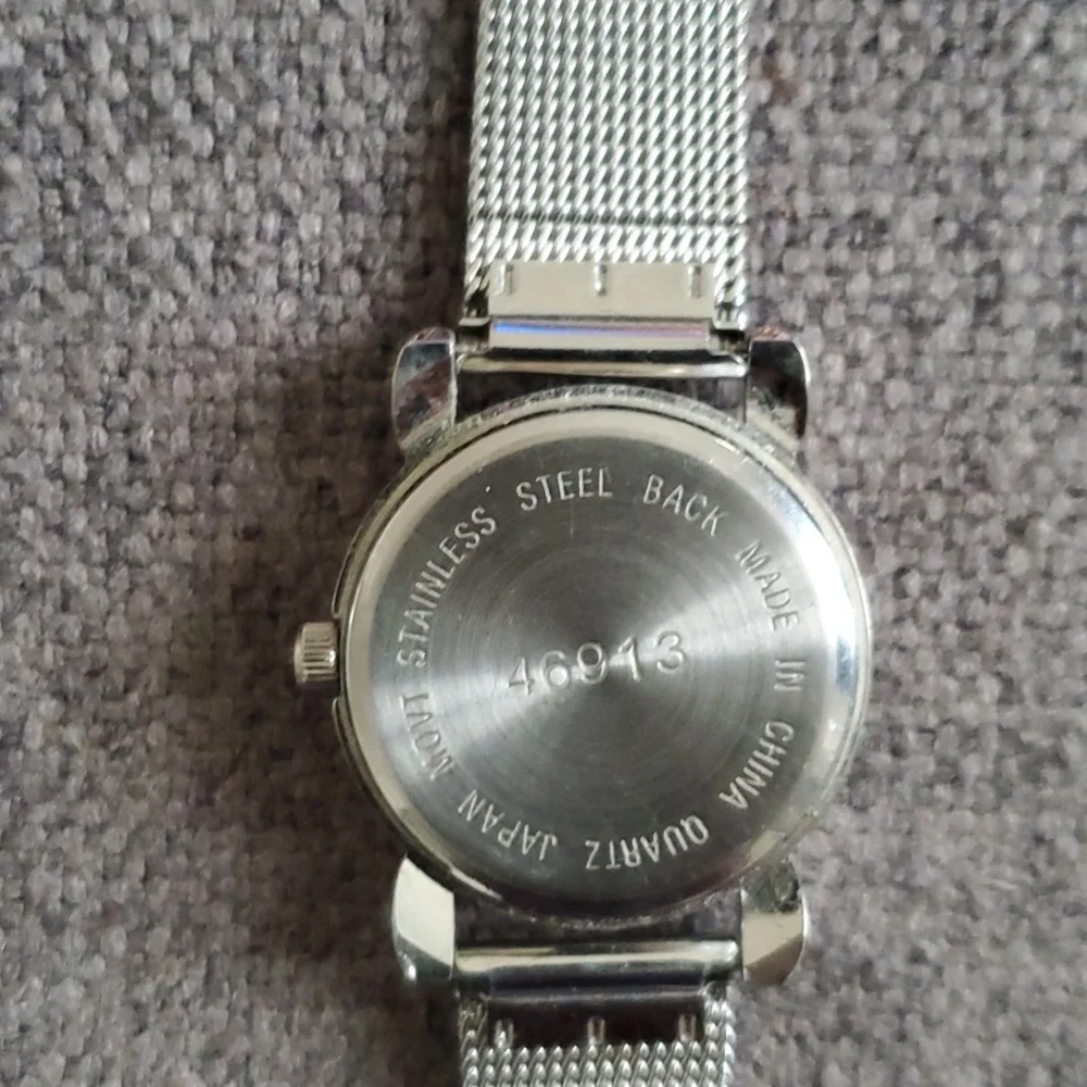 Rumors Quartz Silver Tone Watch